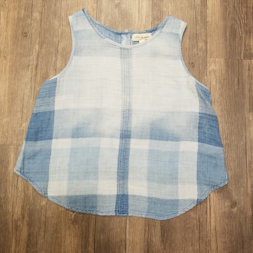 Anthropologie Cloth & Stone chambray tank